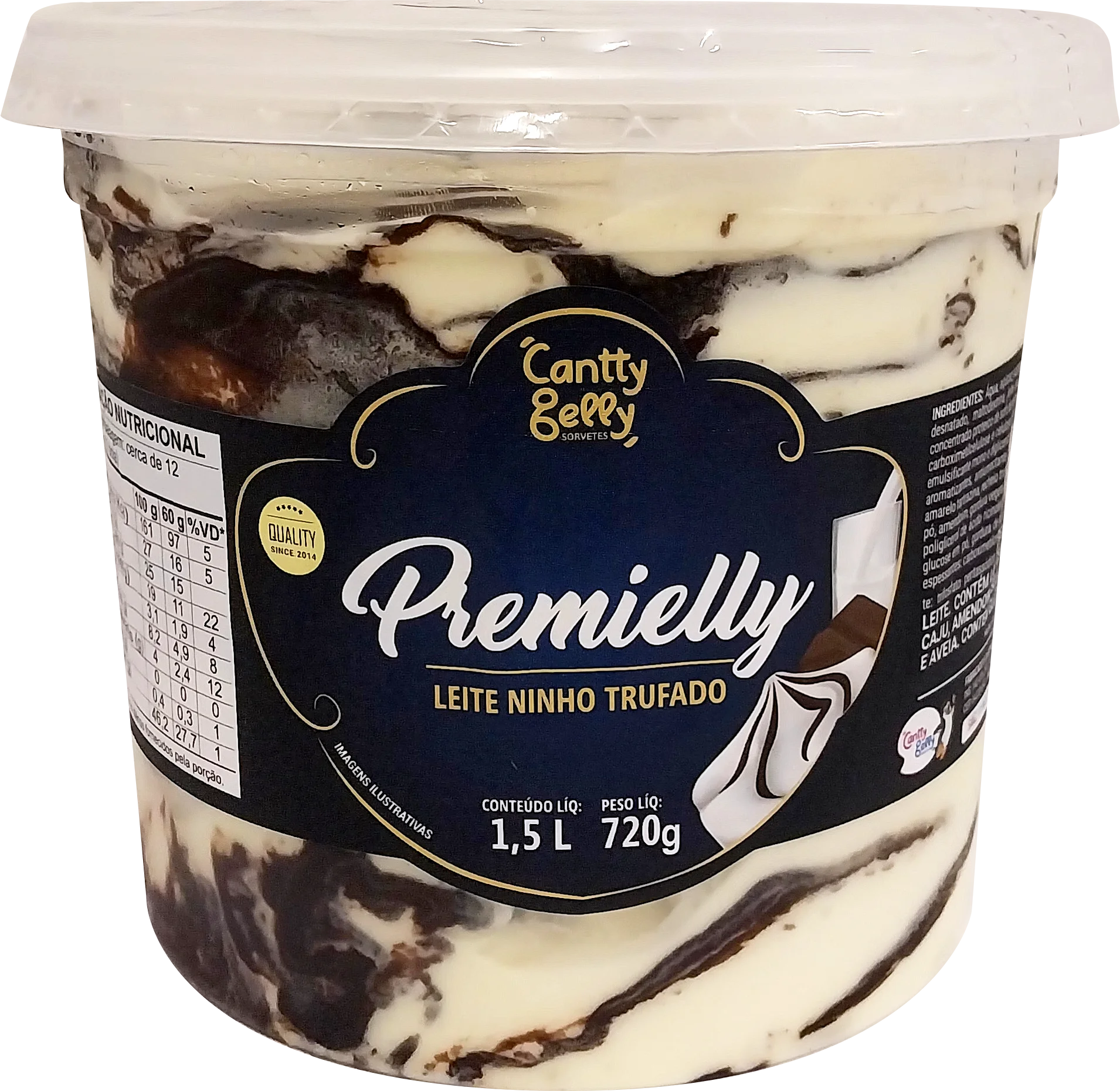 Premielly Leite Ninho Trufado Cantty Gelly